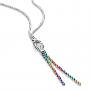Collana in Argento  con zirconi